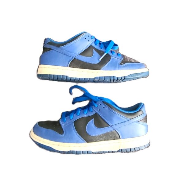Nike Dunk Low Retro Hyper Cobalt GS CW1590-001 Youth sz 6 Black Blue - Picture 9 of 14